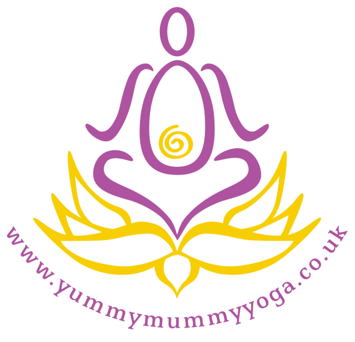 The logo/statue represents Yoga for health