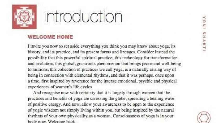 The introduction of Yoga Nidra with the name "WELCOME HOME" written in a Calibri (Body) font